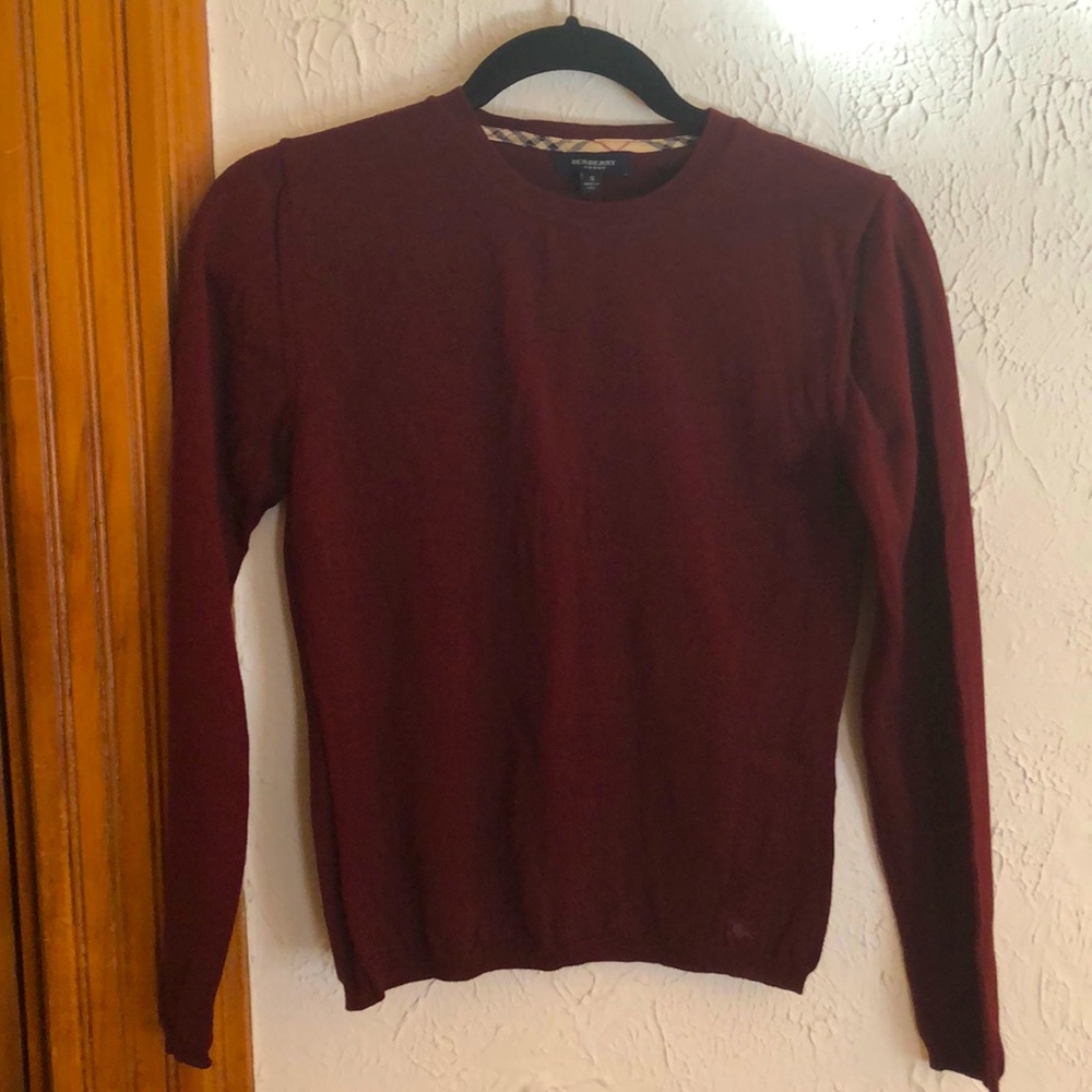 Burberry Merino Wool Crew Neck Sweater